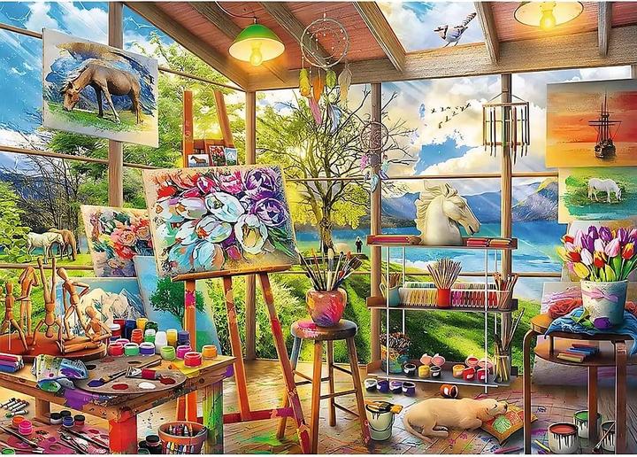 Immagine prodotto Trefl Puzzle 2 x 500 - Katzen / Malerei (500 pezzi)