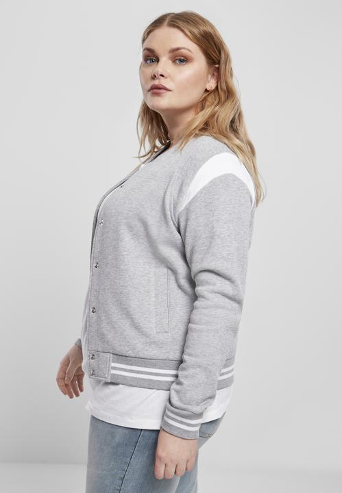 Actual product image Urban Classics Ladies Organic Inset College Sweat Jacket (XS)