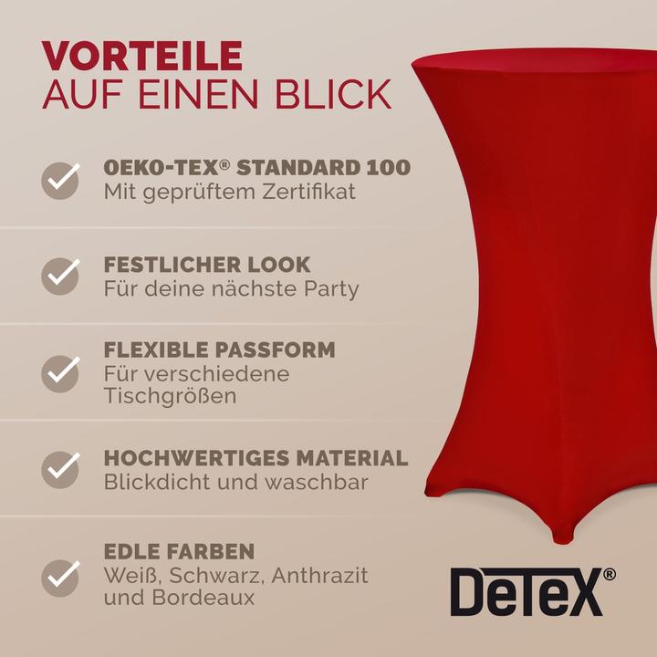 Produktbild Detex Stehtisch Hussen 5er Set