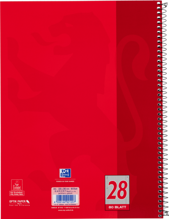 Produktbild Oxford Collegeblock (A4+, Kariert, Kein Einband)