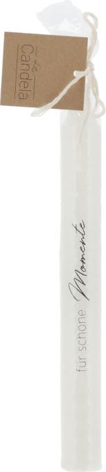 Produktbild G. Wurm Stabkerze mit Spruch, Paraffin aus Wachs weiss 6-fach, (B/H/T) 2x19x2cm (2 Stk.)