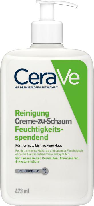 CeraVe Creme-zu-Schaum Reinigung (Reinigungsschaum, 473 ml)