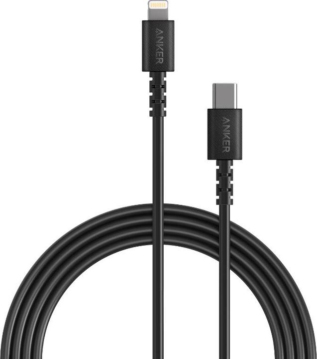 Produktbild Anker A8613G11 Lightning-Kabel 1,8 m Schwarz (1.80 m, USB 3.1, USB 3.0)