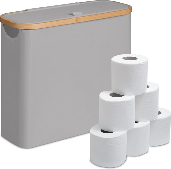 Actual product image Relaxdays Toilet roll storage