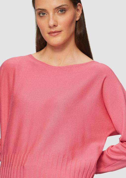 Produktbild s.Oliver Strickpullover Strickpullover mit Strukturmuster am Saum (48)