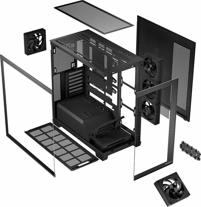 Image du produit Modecom Computergehäuse VOLCANO STELLAR ARGB MIDI 5F (ATX, mATX, Mini-ITX)