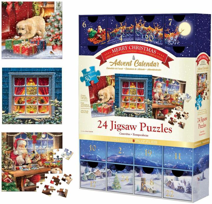 Actual product image Eurographics Puzzle Adventkalender - Frohe Weihnachten
