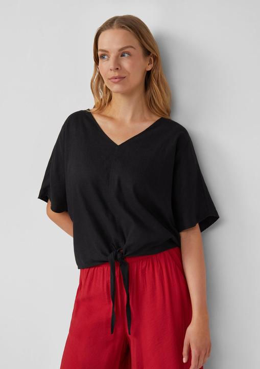 Immagine prodotto s.Oliver Bluse Verkürzte Leinenmix-Bluse im Relaxed Fit (32)