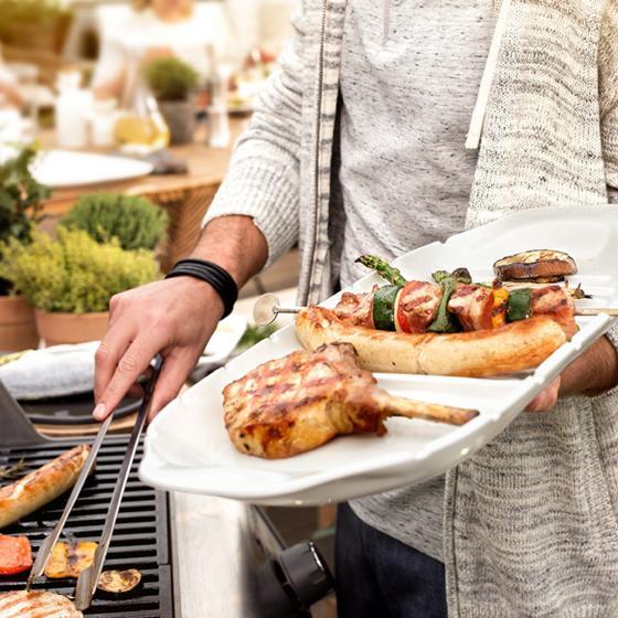 Produktbild Villeroy & Boch Servierplatte XL mit Spiessfunktion BBQ Passion