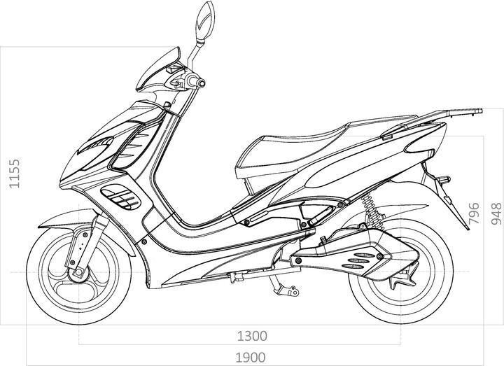 Produktbild ecoro Velox 90 (80 km/h, 4000 W)