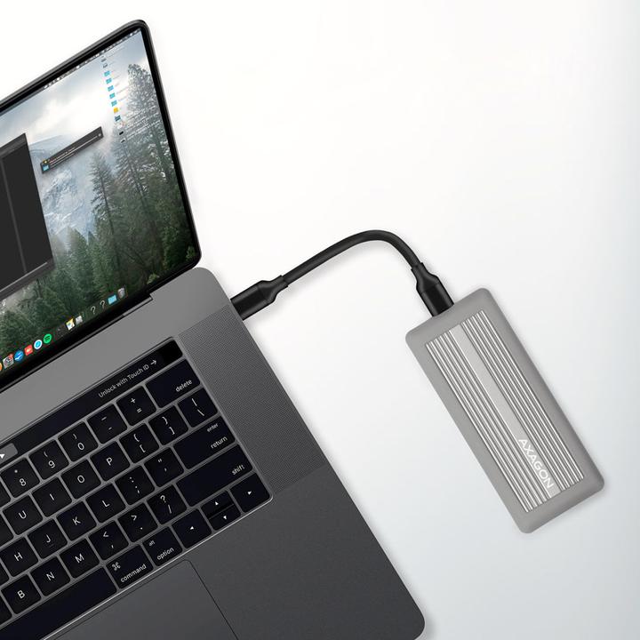 Immagine prodotto Axagon EEM2-XS SHOCKPROOF enclosure M.2 esterno - USB-C 3.2 Gen2, M.2 NVMe SSD (M.2)