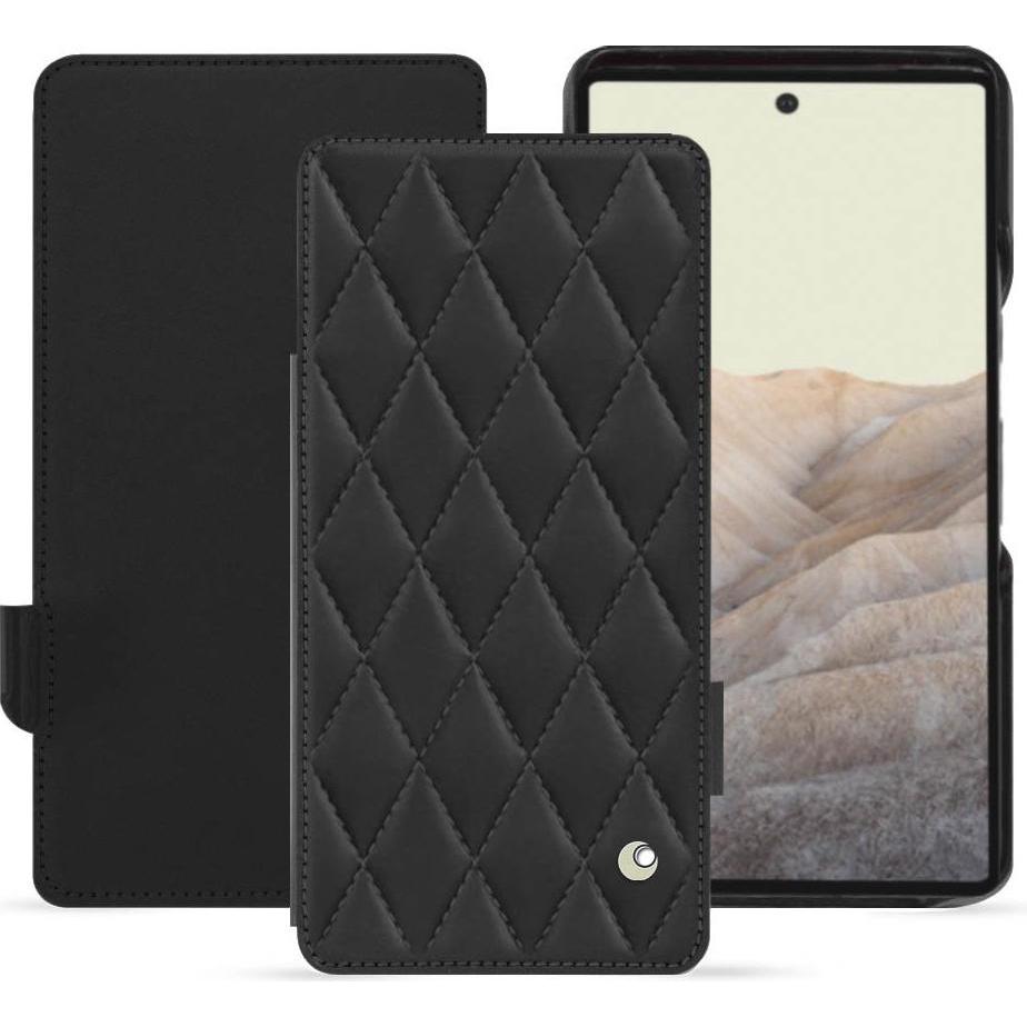 Noreve Lederschutzhülle horizontal (Google Pixel 7), Smartphone Hülle, Schwarz