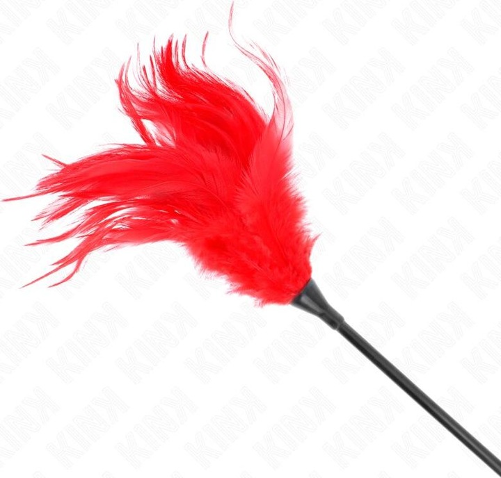 Produktbild Kink - Mehrere rote Kitzel-Federn 45 Cm