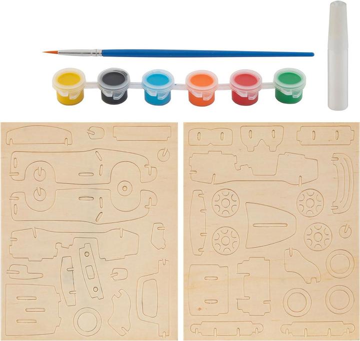 Actual product image Grafix Wooden construction and painting set - car