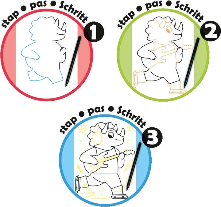 Actual product image Jumbo Dessineo Characters Step by Step Drawing Board