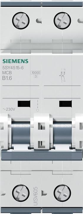 Immagine prodotto Siemens 5SY4515-6 Interruttore automatico 230 V, 1,6 A