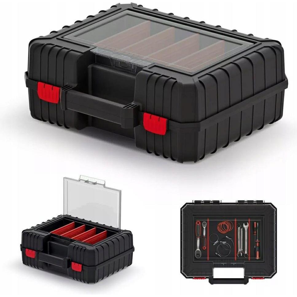 Kistenberg, Cassetta degli attrezzi, Skrzynka walizka na elektronarzędzia z organizerem i 4 przegrodami HEAVY 40