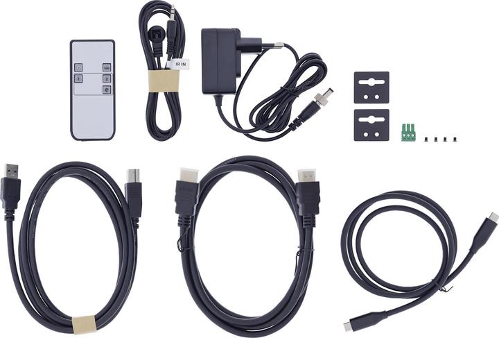 Produktbild InLine ® KVM Switch, 2-fach, HDMI & USB-C, 4K60Hz, Umschalter