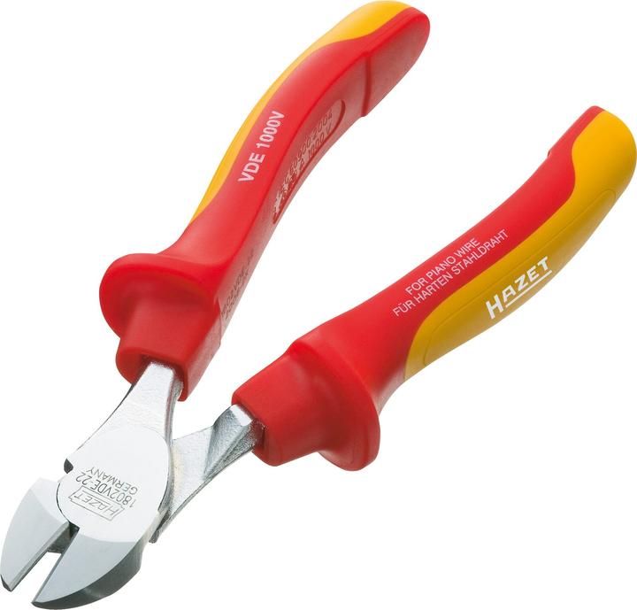 Produktbild HAZET Kraft Seitenschneider ∙ schutzisoliert 1802VDE-22 (180 mm)