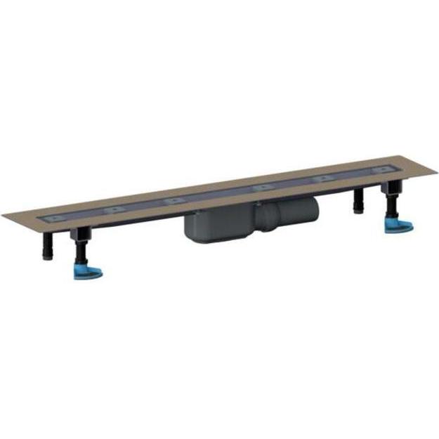 Dallmer, Duschrinne, Duschrinne CeraLine PLAN F 1000mm, 523068, DN 50 Bauhöhe 90mm (1255 mm)