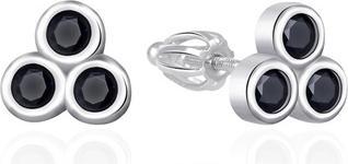 Immagine prodotto Agato - Silver earrings with black zircons AGT-E032SBK