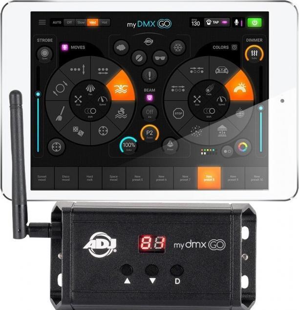 Actual product image American Crew DJ myDMX Go app beheerplatform voor DMX-verlichting