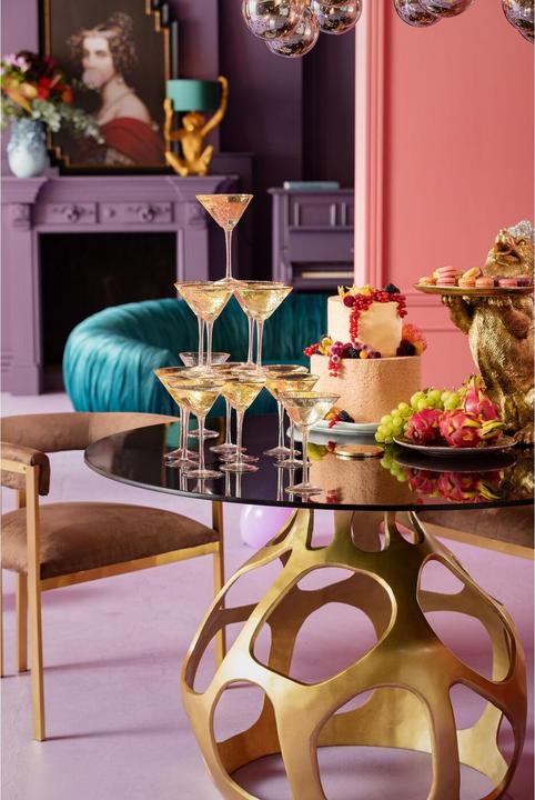 Actual product image Kare Design Table Volcano Gold Ø120cm (120 x 120 x 76 cm)