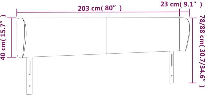 Immagine prodotto vidaXL Franya (203 x 23 x 88 cm)