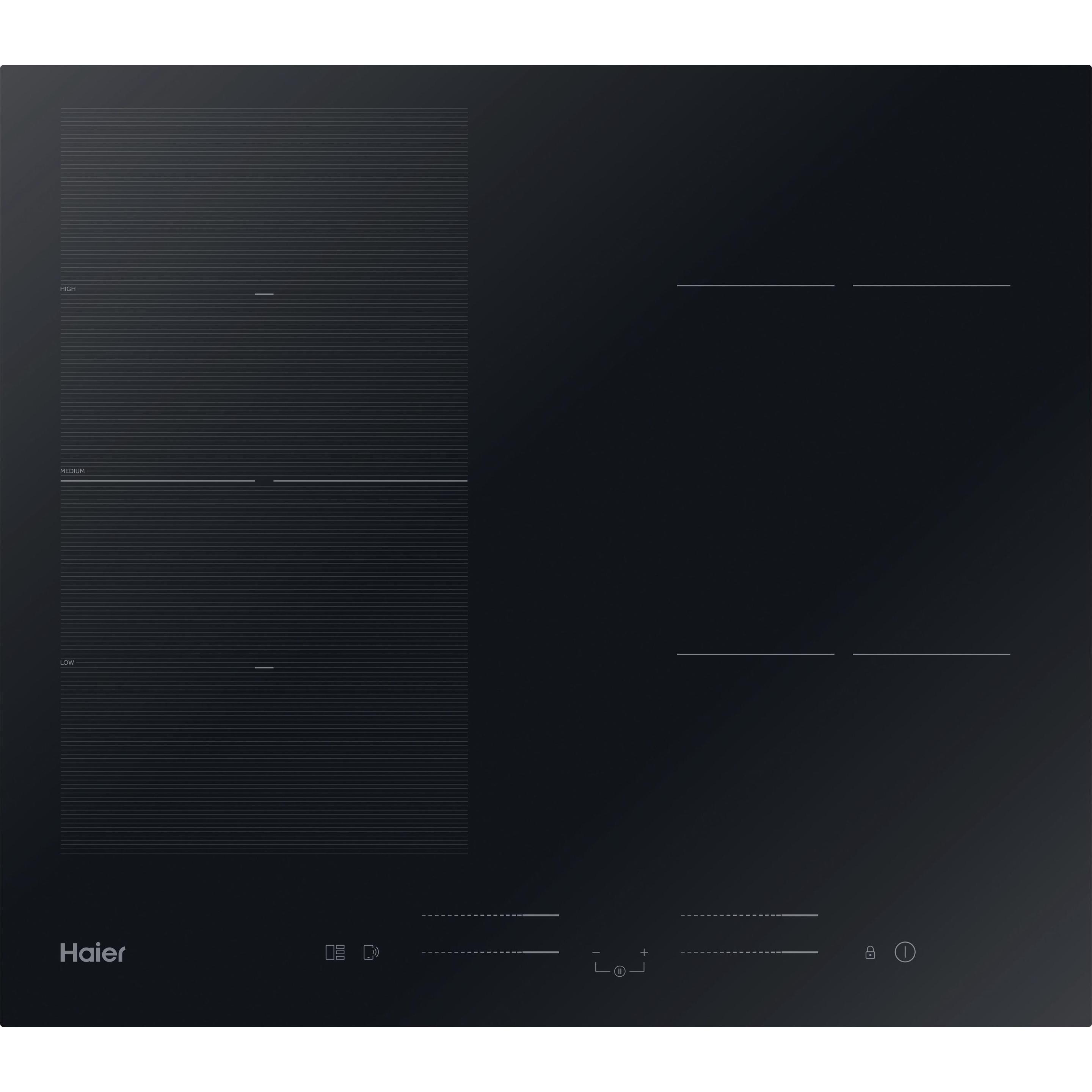 Haier Schwarz Hafrsj64mc, Kochfeld,