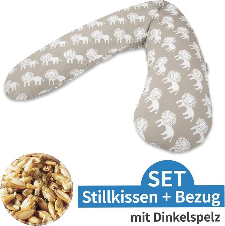 Produktbild Theraline Stillkissen "Das Original" mit Dinkel Füllung inkl. Bezug 190 cm (38 cm)