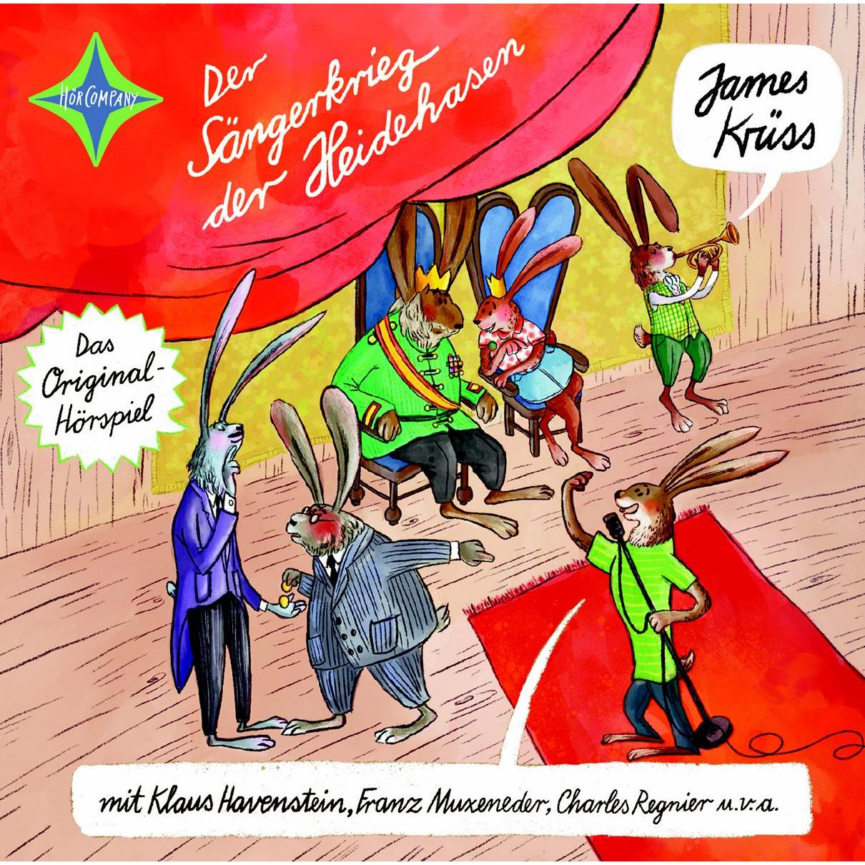 Der Sängerkrieg der Heidehasen, Hörbücher von Lotte Bräuning, Klaus W. Krause, Ina Peters, Fritz Rasp, Rolf Wilhelm