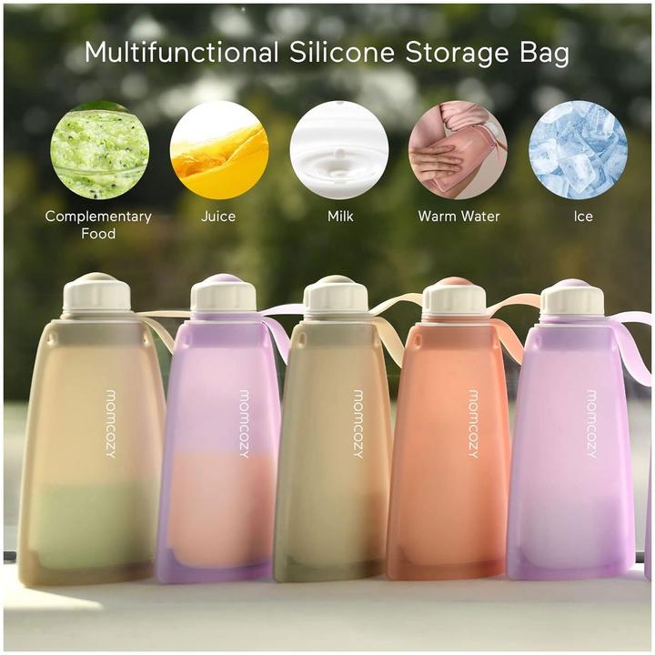 Actual product image Momcozy Silikon-Milchaufbewahrungsbeutel