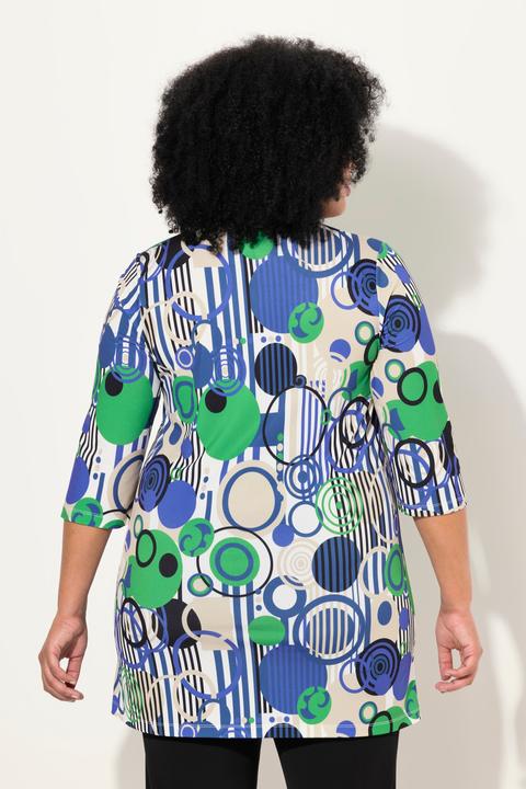 Produktbild Ulla Popken Longshirt, A-Linie, Tunika-Ausschnitt, 3/4-Arm (58)