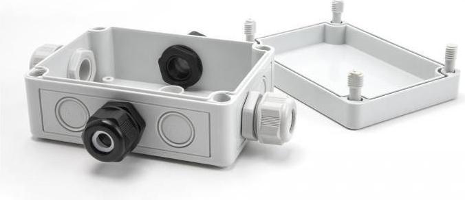Actual product image Delock Installation housing with cable entries 130 x 93 x 57 mm grey (Cords)