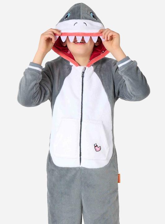 Produktbild OppoSuits Hai Onesie für Kinder (110, 116, 122, 128)