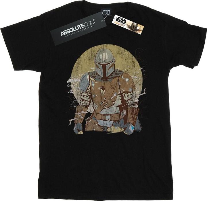 Image du produit Star Wars - T-shirt THE MANDALORIAN DISTRESSED WARRIOR - Homme (L)