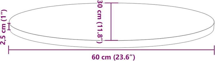 Actual product image VidaXL Natasha (60 x 30 x 2.5 cm)