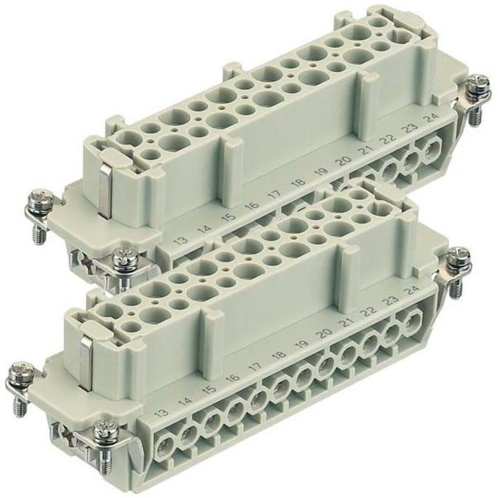 Harting Schraubanschluss 09 33 024 2711, Elektronikkabel + Stecker, Grau