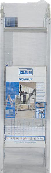 Actual product image Krause STABILO hinged multipurpose ladder, can be used as a lean to ladder or step (Single ladder, Stepladder, 575 cm)