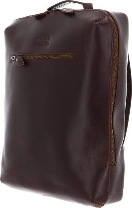 Actual product image Buckle & Seam Leder Rucksack Mik Braun/Blau