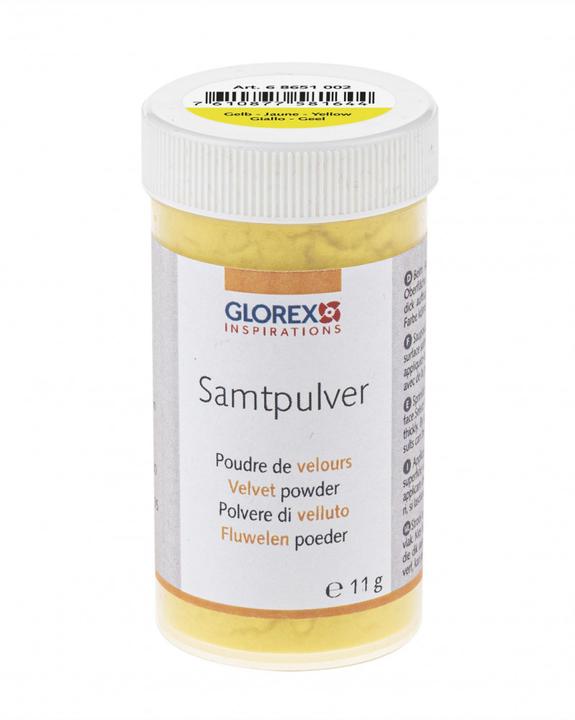 Produktbild Glorex Samtpulver 11 g, Gelb