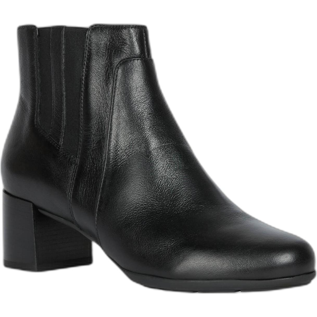 Geox, Damen, Boots + Stiefel, damen stiefeletten annya, Schwarz, (36.5)
