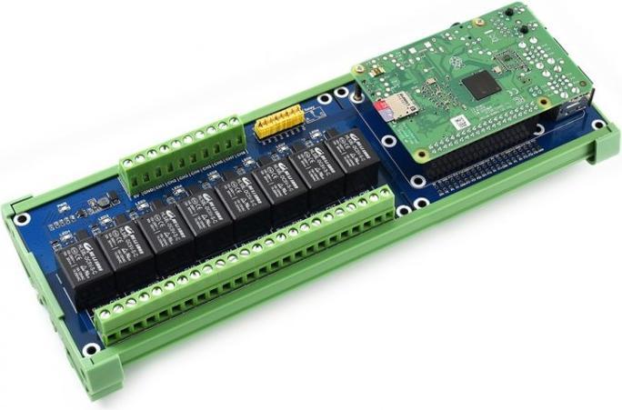 Actual product image WaveShare Raspberry Pi 8-Channel Relay Module Expansion Board
