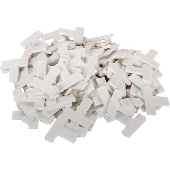 Velleman, Zubehör Verlegematerial, FUGENKREUZE - T-STÜCK - 10 mm - 100 St.