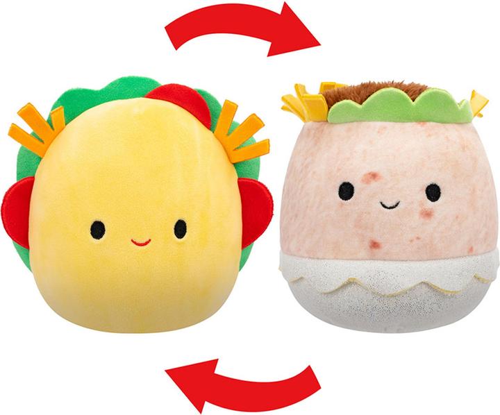 Actual product image Squishmallows 13 cm P20 Flip A Mallows - Tex Taco/Bernardo Burrito (13 cm)