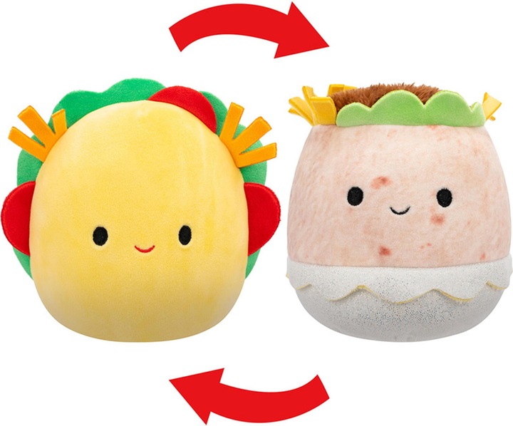 Produktbild Squishmallows 13 cm P20 Flip A Mallows - Tex Taco/Bernardo Burrito (13 cm)