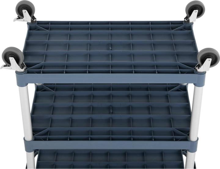 Produktbild Royal Catering Servierwagen Teewagen Küchenwagen Gastro 3 Borde 4 Räder bis 150 kg