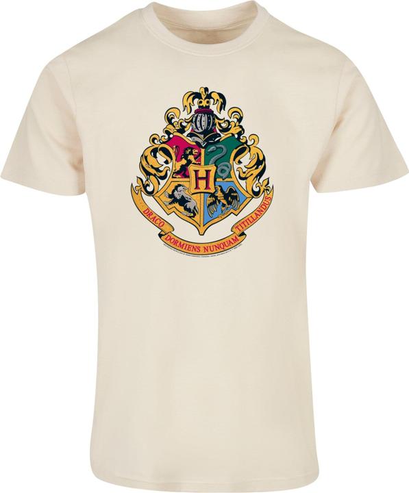 Actual product image Absolute Cult Harry Potter - Hogwarts Crest Gold Basic T-Shirt - 115259 (S)