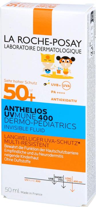 Actual product image La Roche Posay Kids Invisible Fluid UVMune (Sun lotion, SPF 50+, 50 ml, 73 g)