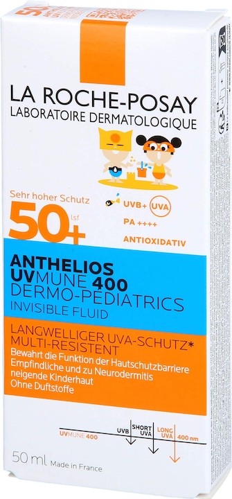 Produktbild La Roche Posay Kids Invisible Fluid UVMune (Sonnenlotion, SPF 50+, 50 ml, 73 g)